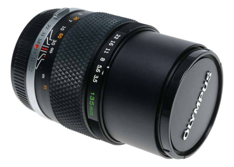 Olympus 3.5/135mm OM-System Zuiko Auto T f/3.5 f=135mm vintage SLR lens