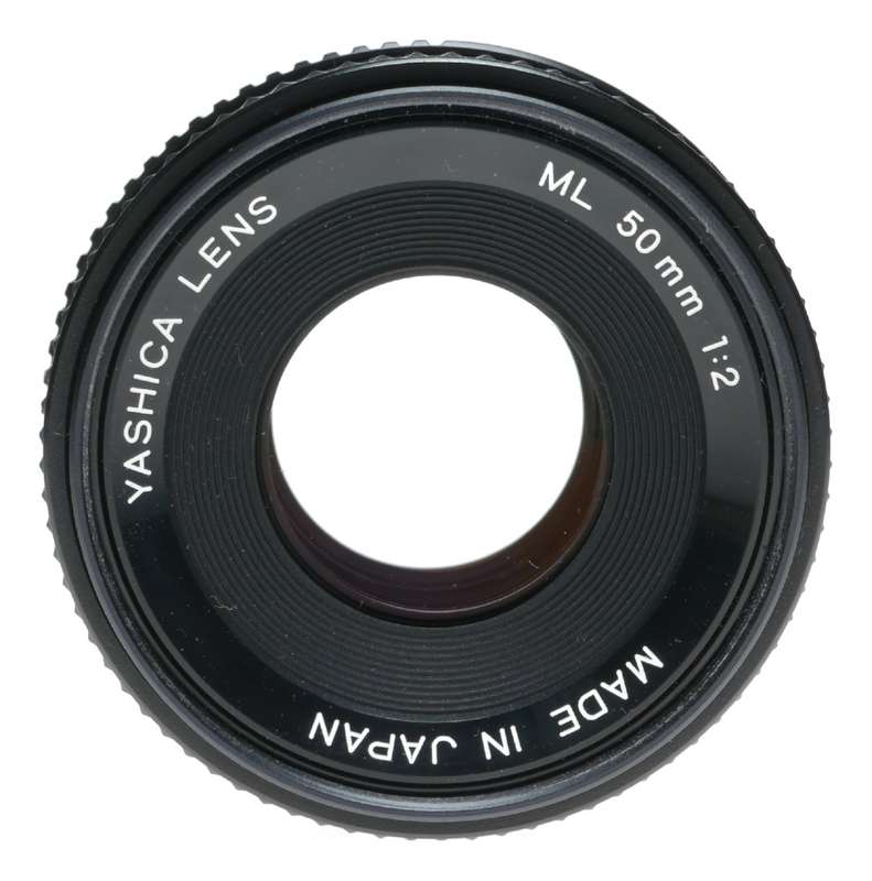 Yashica lens ML 50mm 1:2 SLR vintage lens 2/50 f/2 caps and filter clean