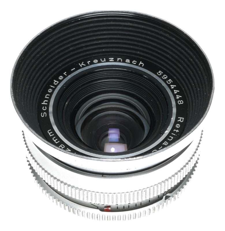 Retina-Curtagon f4/28mm Schneider wide angle vintage lens 4/28 hood