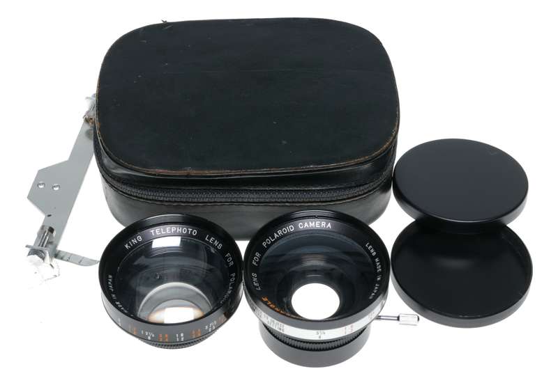 King Telephoto wide angle vintage lens set accessory for Polaroid cameras