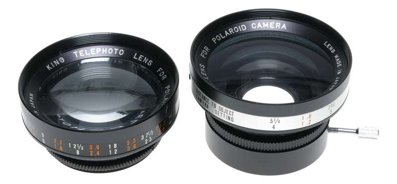 King Telephoto wide angle vintage lens set accessory for Polaroid cameras