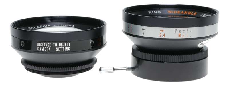 King Telephoto wide angle vintage lens set accessory for Polaroid cameras