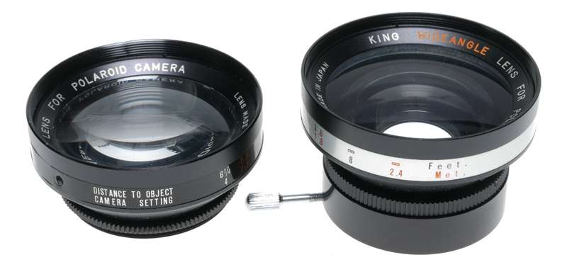 King Telephoto wide angle vintage lens set accessory for Polaroid cameras