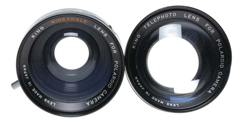 King Telephoto wide angle vintage lens set accessory for Polaroid cameras