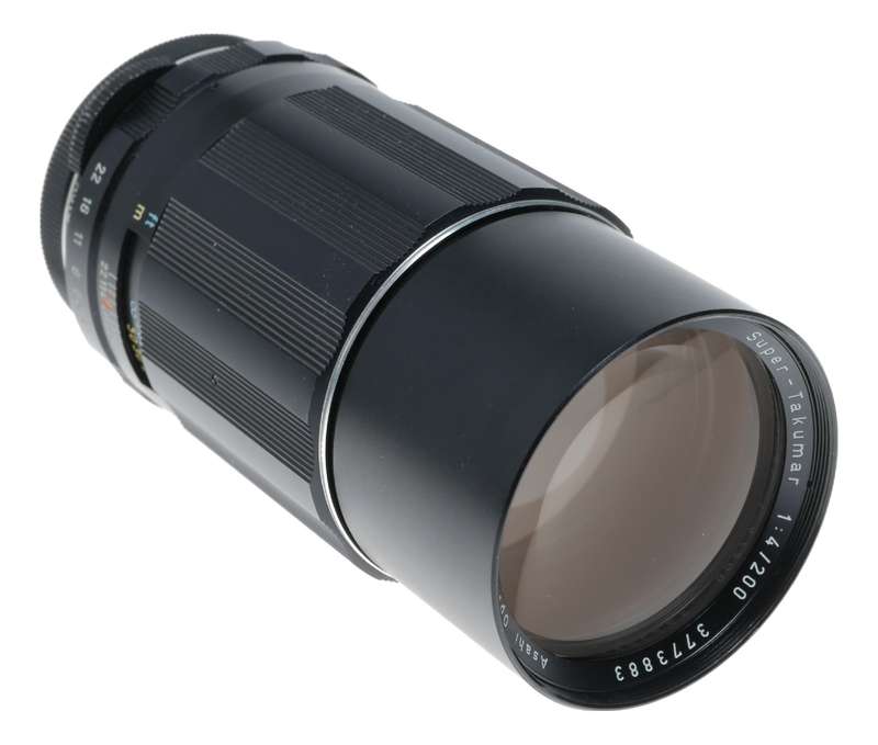 Super-Takumar 1:4/200 Asahi f=200mm Pentax f/4 vintage SLR lens