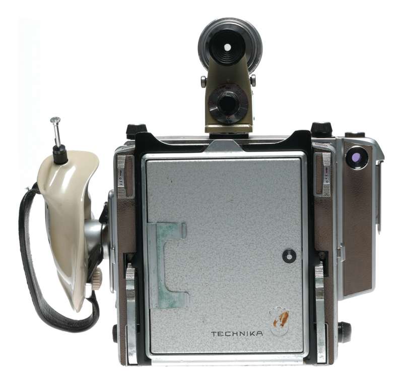 Linhof Technica IV 4x5 film camera 3 lenses grip cable finder backs set