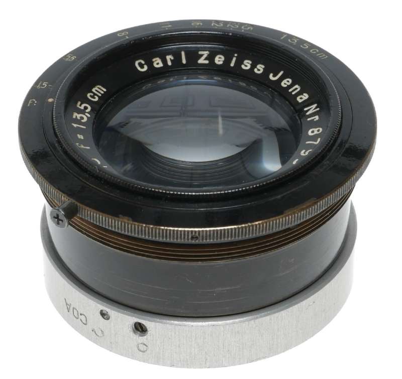 Zeiss Tessar 1:4.5 f=13,5cm Vintage lens 4.5/135mm f/4.5 COA adapter