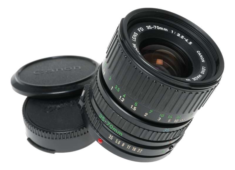 Canon Zoom Lens FD 35-70mm 1:3.5-4.5 Macro vintage SLR camera lens