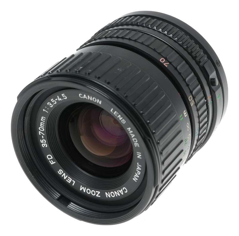 Canon Zoom Lens FD 35-70mm 1:3.5-4.5 Macro vintage SLR camera lens