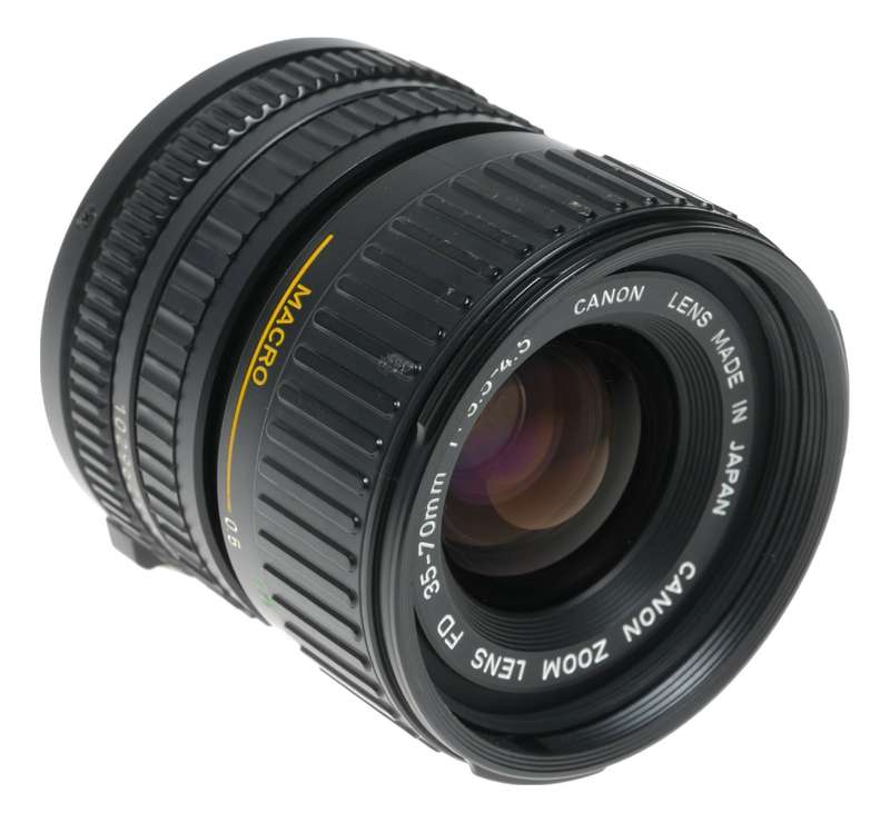 Canon Zoom Lens FD 35-70mm 1:3.5-4.5 Macro vintage SLR camera lens