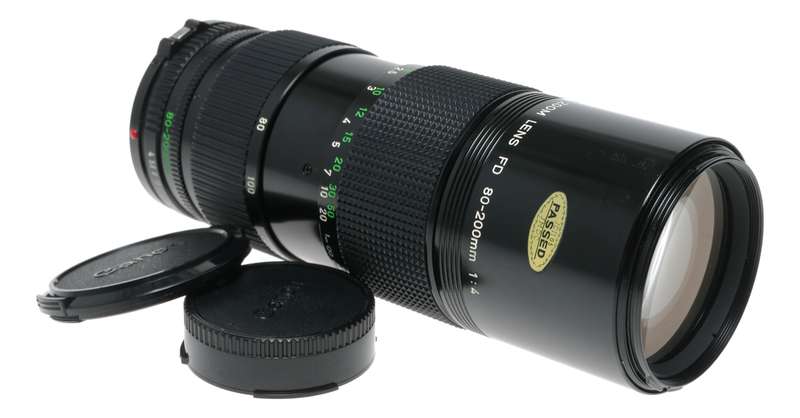 Canon Zoom Lens FD 80-200mm 1:4 vintage 35mm film camera lens