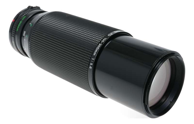 Canon Zoom Lens FD 100-300mm 1:5.6 vintage film SLR camera lens