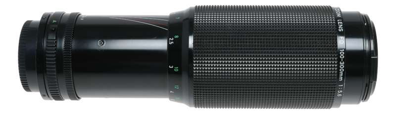 Canon Zoom Lens FD 100-300mm 1:5.6 vintage film SLR camera lens