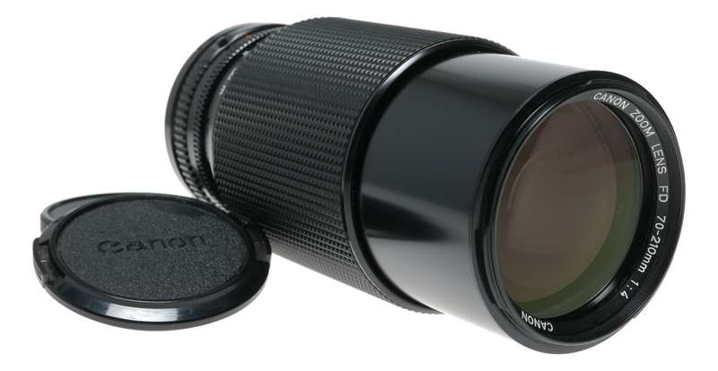 Canon Zoom Lens FD 70-210mm 1:4 antique SLR 35mm film camera lens