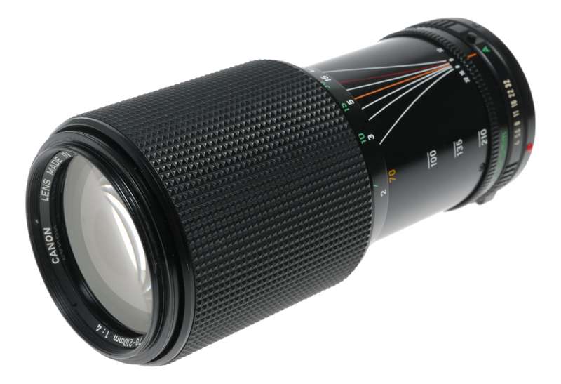 Canon Zoom Lens FD 70-210mm 1:4 antique SLR 35mm film camera lens