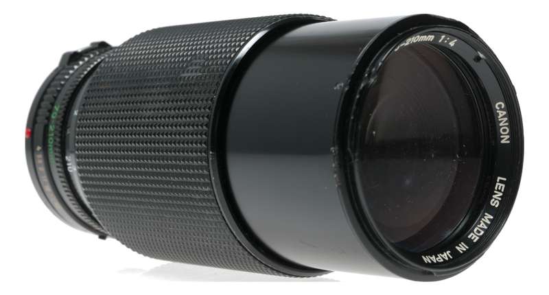 Canon Zoom Lens FD 70-210mm 1:4 antique SLR 35mm film camera lens used