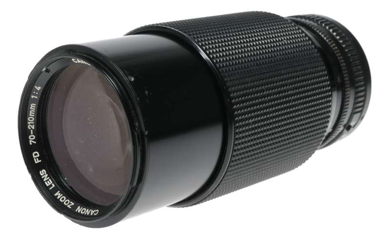 Canon Zoom Lens FD 70-210mm 1:4 antique SLR 35mm film camera lens used