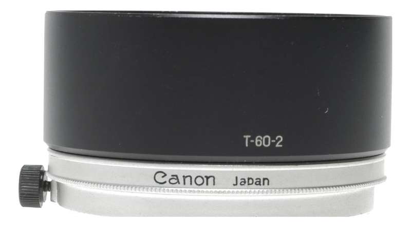 Canon T-60-2 lens hood 60mm vintage film camera shade