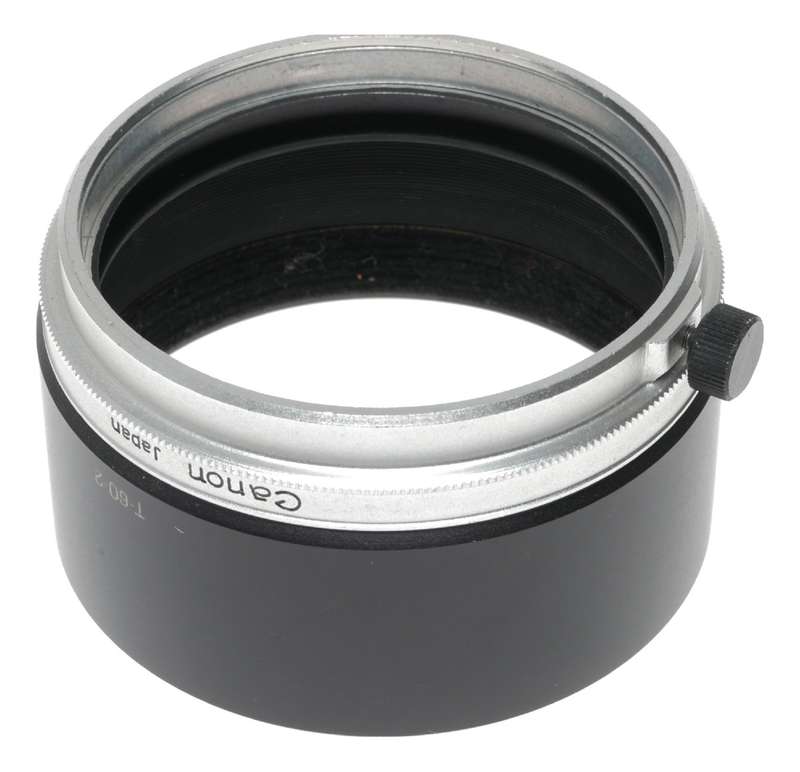 Canon T-60-2 lens hood 60mm vintage film camera shade