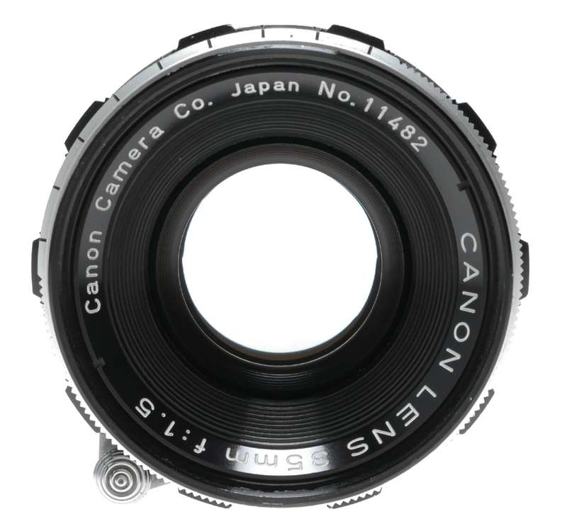Canon Lens LTM 35mm 1:1.5 fast wide vintage M39 Leica screw mount 1.5/35