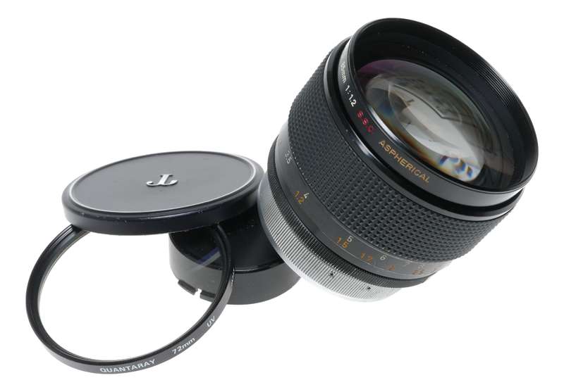Canon Lens FD 85mm 1:1.2 ASPHERICAL vintage SLR film camera lens 1.2/85