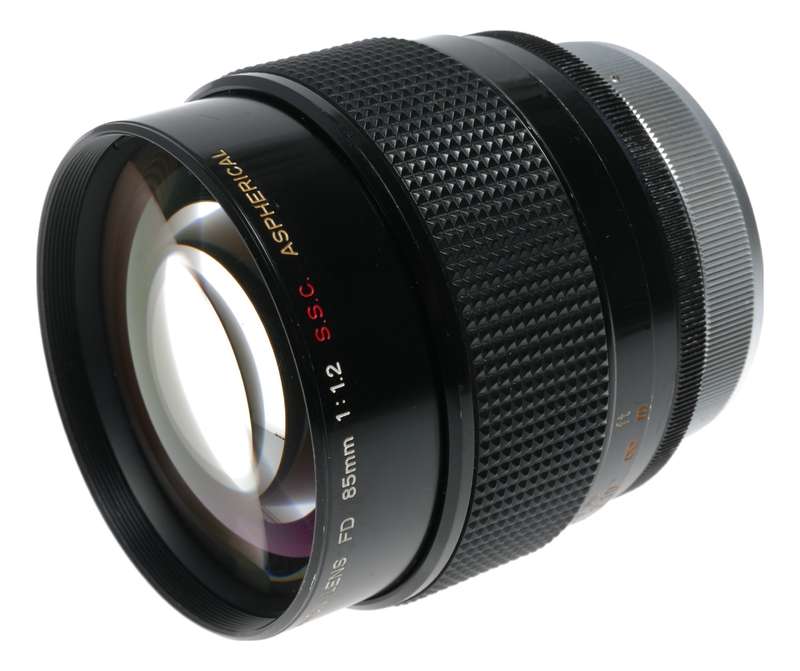 Canon Lens FD 85mm 1:1.2 ASPHERICAL vintage SLR film camera lens 1.2/85