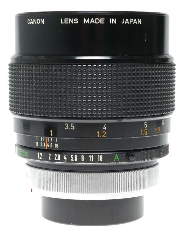 Canon Lens FD 85mm 1:1.2 ASPHERICAL vintage SLR film camera lens 1.2/85