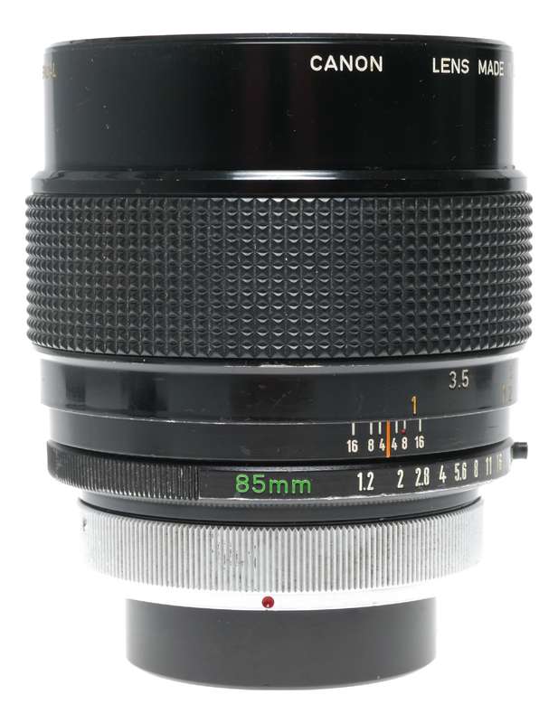 Canon Lens FD 85mm 1:1.2 ASPHERICAL vintage SLR film camera lens 1.2/85