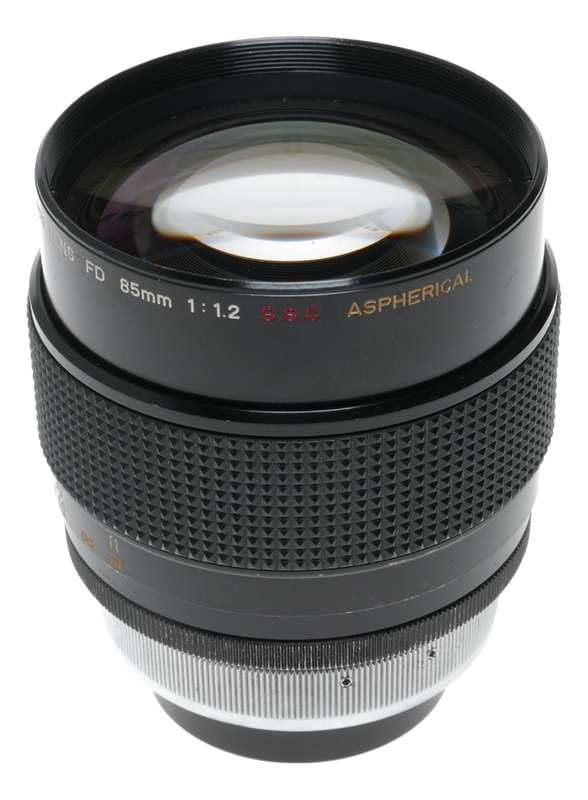 Canon Lens FD 85mm 1:1.2 ASPHERICAL vintage SLR film camera lens 1.2/85