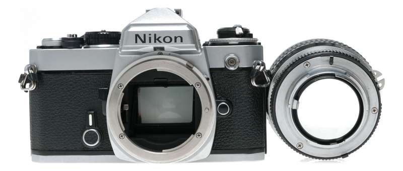 Nikkor 50mm 1.2 fast lens 1.2/50 lens just serviced Nikon FE SLR camera