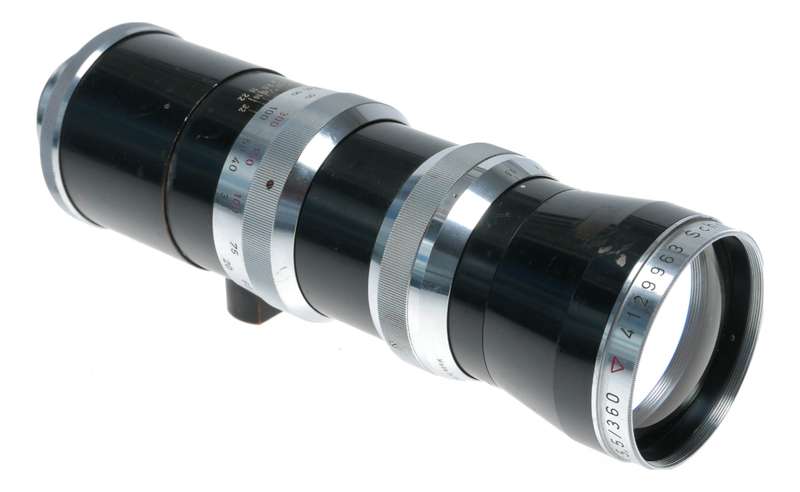 42mm Schneider Tele Xenar 1:5.5/360 rare SLR vintage lens f=360mm f/5.5