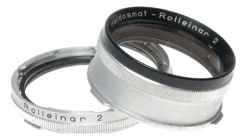 Rolleinar 2 Rolleiflex close up lens attachment RII set cased complete Heidosmat