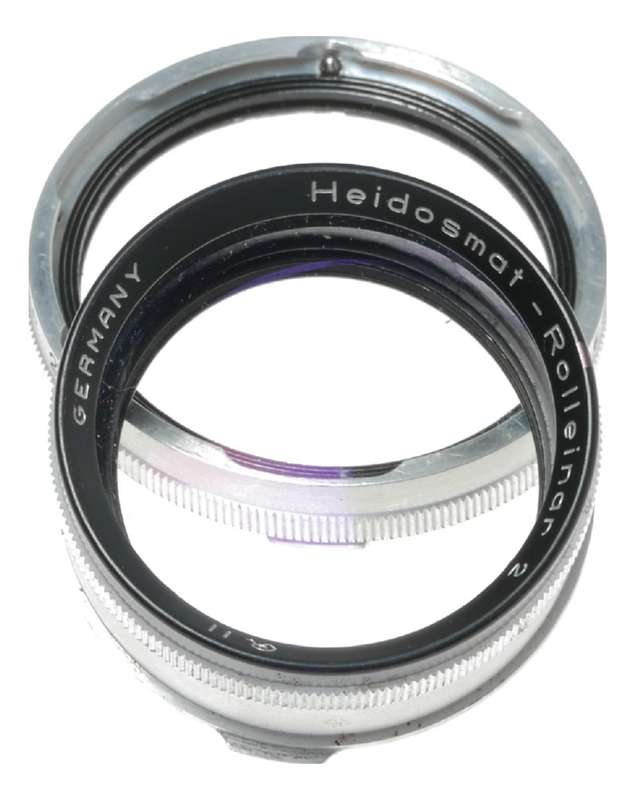 Rolleinar 2 Rolleiflex close up lens attachment RII set cased complete Heidosmat