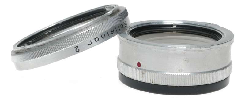 Rolleinar 2 Rolleiflex close up lens attachment RII set cased complete Heidosmat