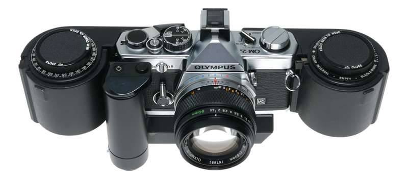 OM-2n Olympus 1.4/50mm 250 Film back 1 rare vintage 35 mm SLR camera