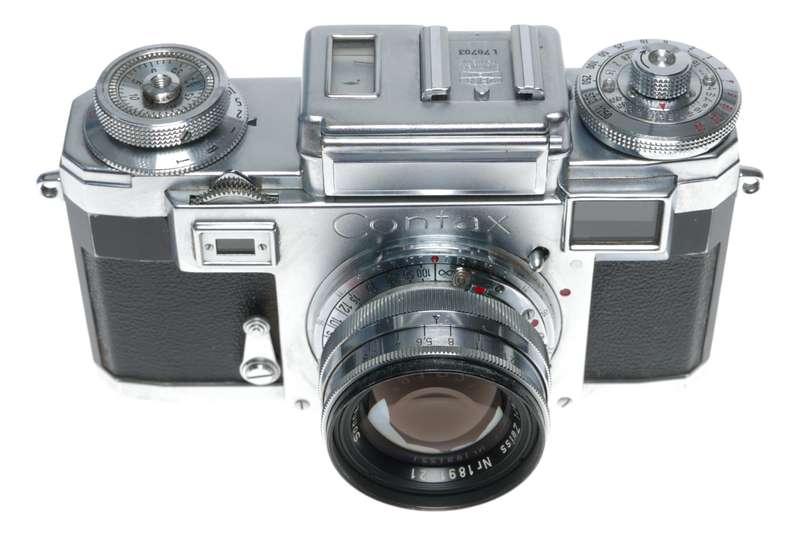 Contax IIIa Zeiss Rangefinder 35mm film camera Sonnar 2/50mm 4/135mm set