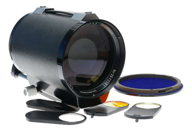 Mirotar Carl Zeiss 1:4.5 f=500mm rare Contarex SLR camera lens 4.5/500 mirror
