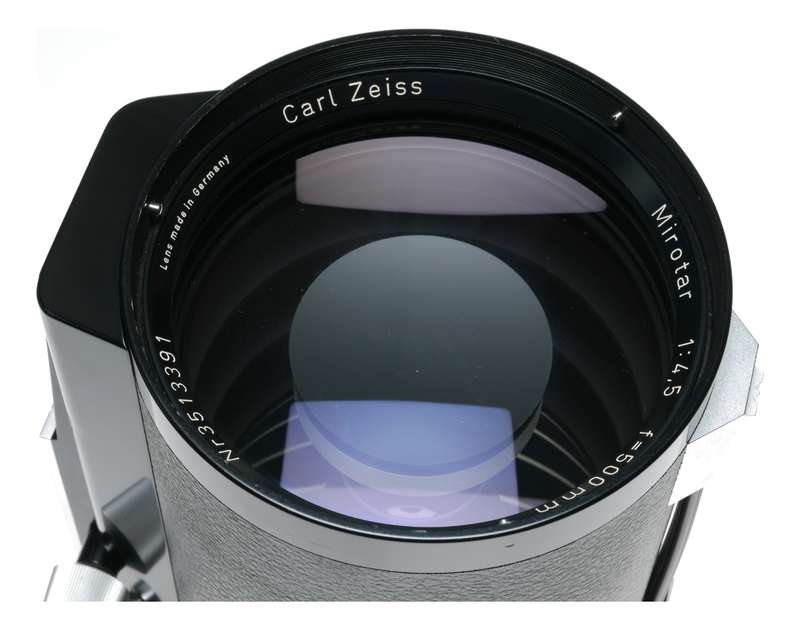 Mirotar Carl Zeiss 1:4.5 f=500mm rare Contarex SLR camera lens 4.5/500 mirror