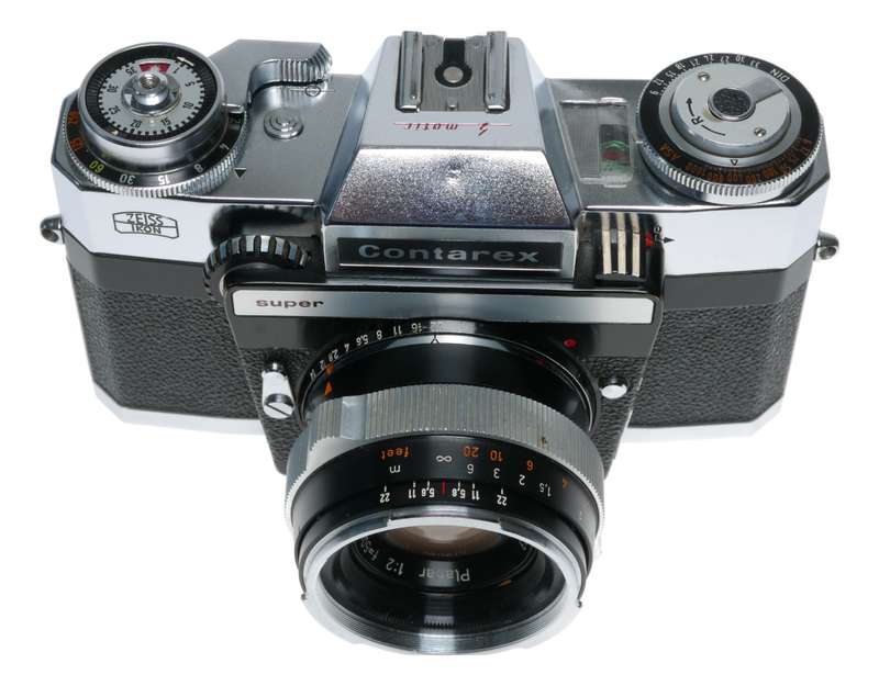 Contarex SE Super Zeiss Planar 1:2/50mm Chrome SLR 35mm film camera boxes