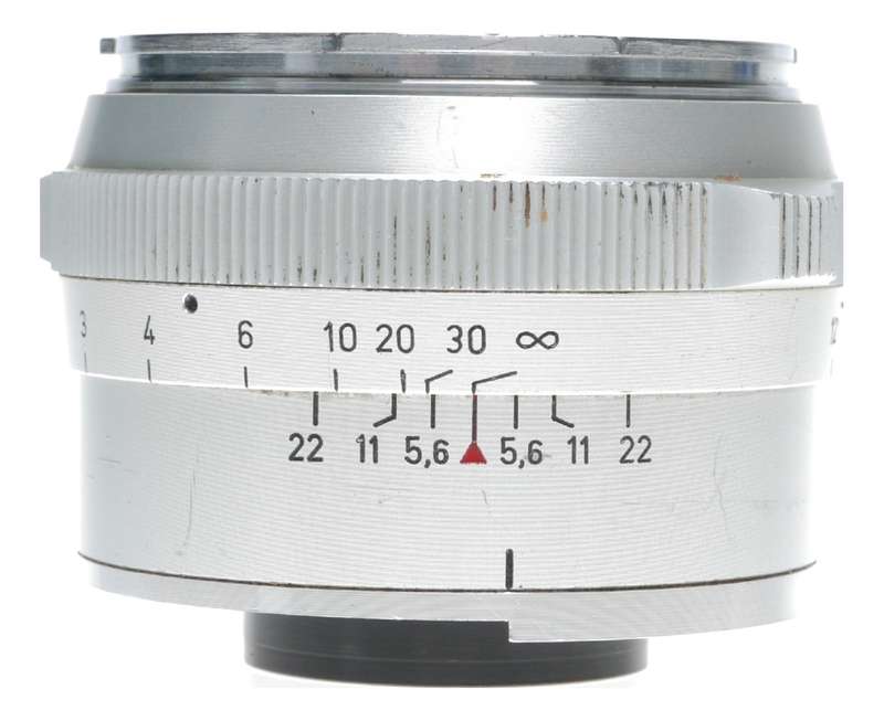 Planar 2/50 Zeiss Contarex vintage film lens f/2 50mm chrome f=50mm