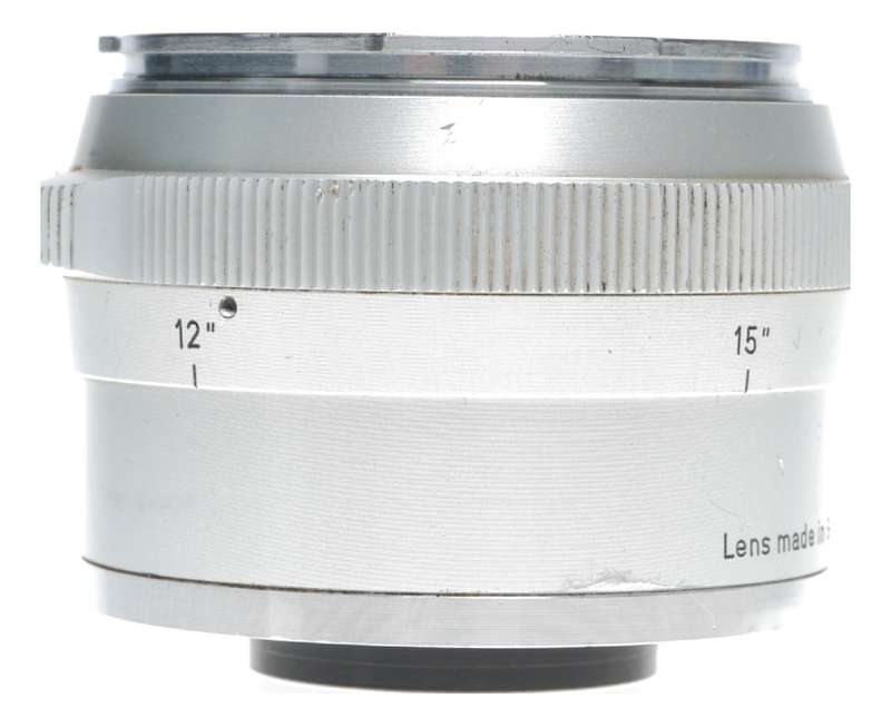 Planar 2/50 Zeiss Contarex vintage film lens f/2 50mm chrome f=50mm