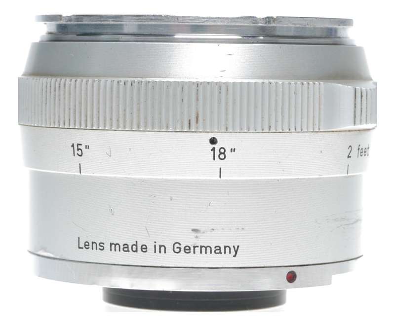 Planar 2/50 Zeiss Contarex vintage film lens f/2 50mm chrome f=50mm