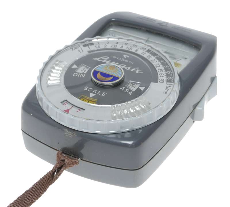 Gossen Lunasix Exposure meter set with leather case strap and manual