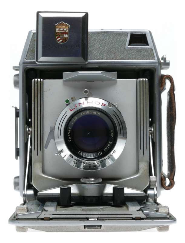Linhof Super Technika 6x9 film camera 3 lens Case Grip flash backs set