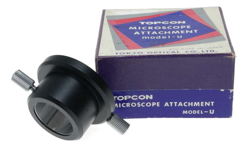 Topcon microscope Attachment Model U trinocular photo tube boxed SLR