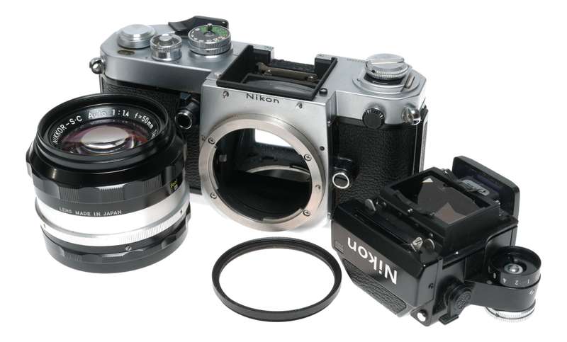 Nikon F2 SLR vintage film camera Nikkor-S.C Auto 1.4 f=50mm Nikon lens