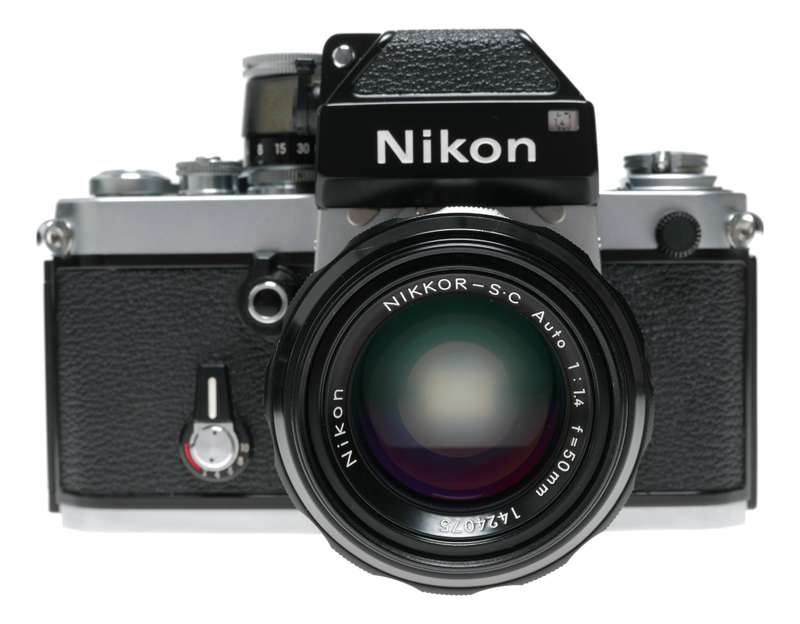 Nikon F2 SLR vintage film camera Nikkor-S.C Auto 1.4 f=50mm Nikon lens