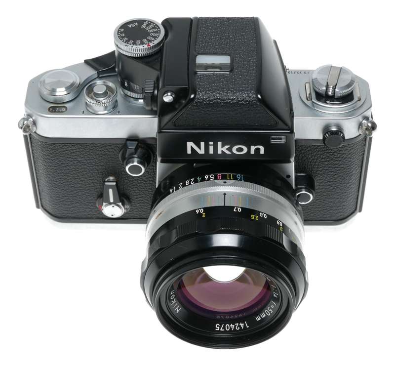 Nikon F2 SLR vintage film camera Nikkor-S.C Auto 1.4 f=50mm Nikon lens
