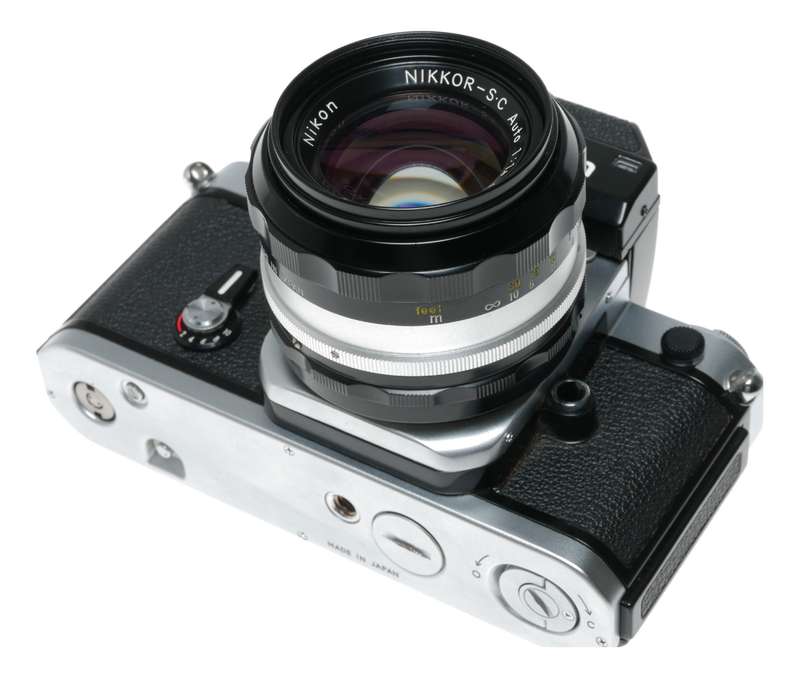 Nikon F2 SLR vintage film camera Nikkor-S.C Auto 1.4 f=50mm Nikon lens