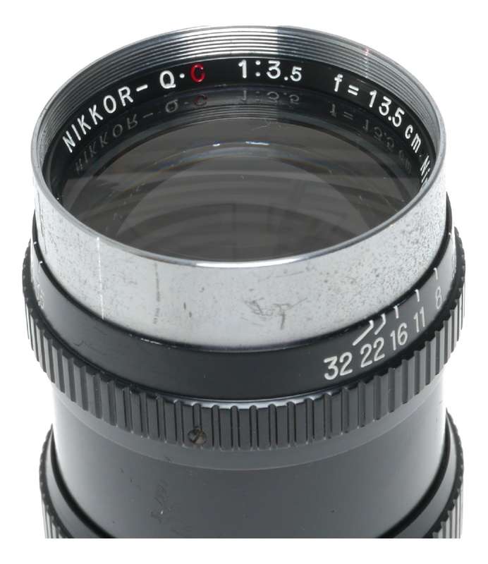 Nikkor-Q.C 1:3.5 f=13.5cm RF Nippon Kogaku 3.5/135mm Rangefinder lens